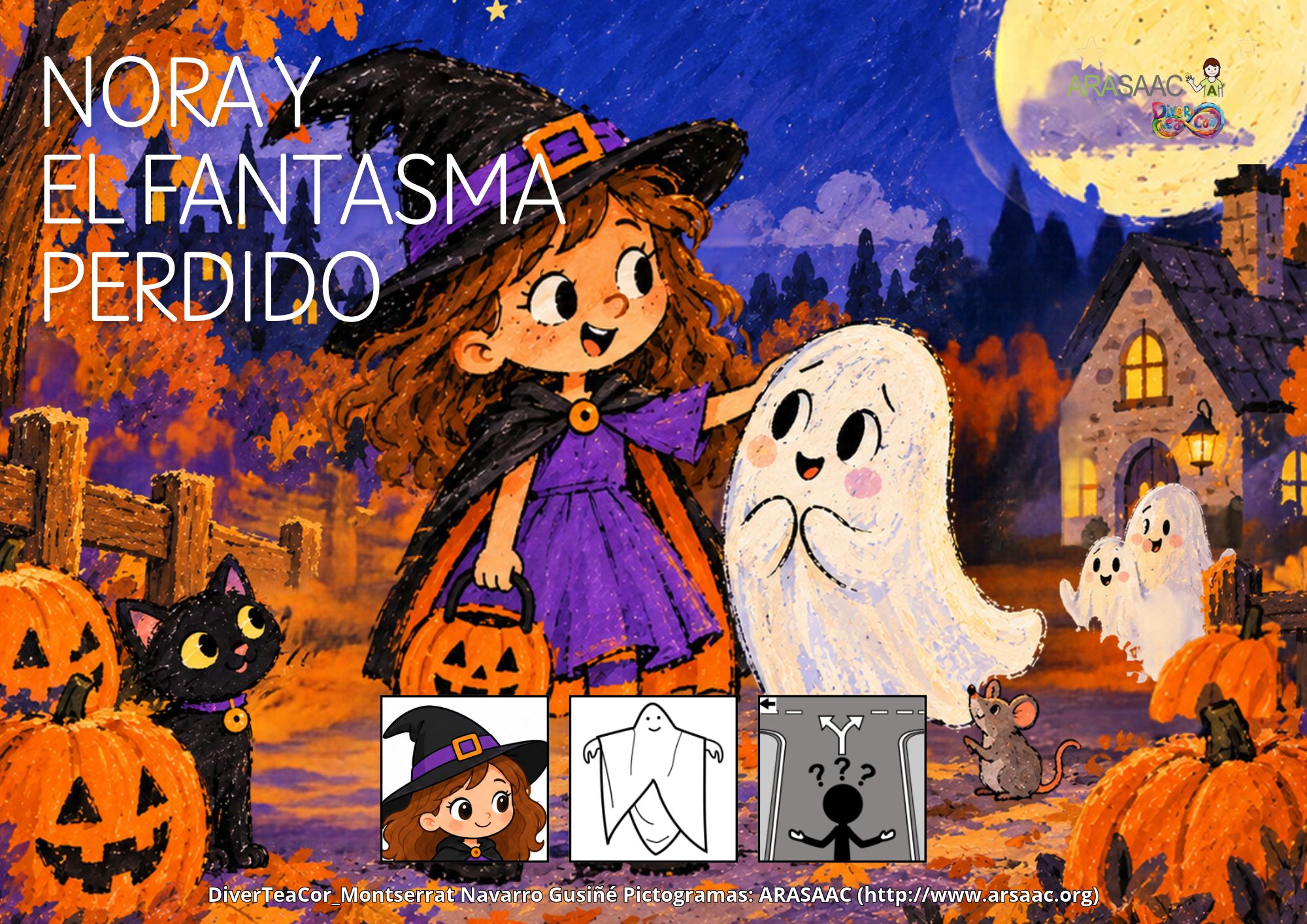 Cuento Halloween: Nora y el fantasma perdido.